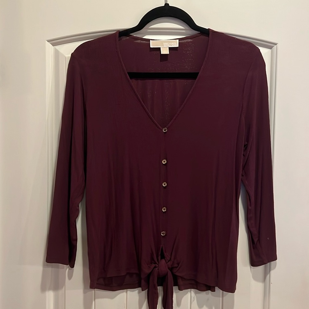 Michael Kors Tie Waist Top - Size Large